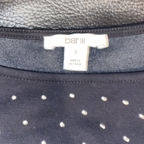 bar III embellished black sweater small - Picture 4 of 7